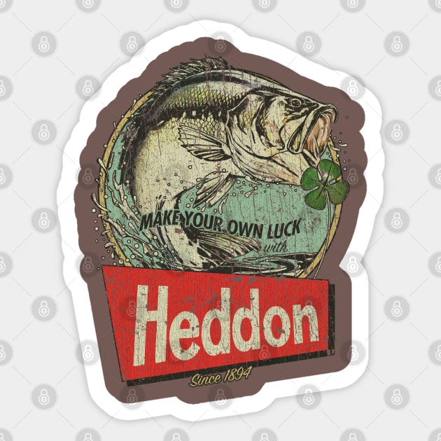 Heddon Lures - Make Your Own Luck 1894 - Fishing - Sticker