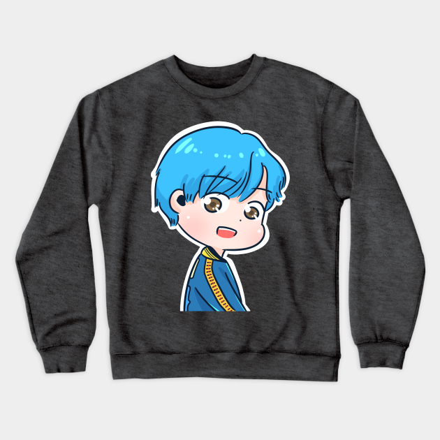 bts blue sweatshirt