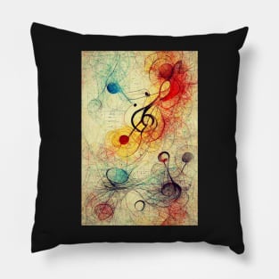 Musical Notes Pattern, perfect gift for all musicans and those who can't live without music #3 Pillow