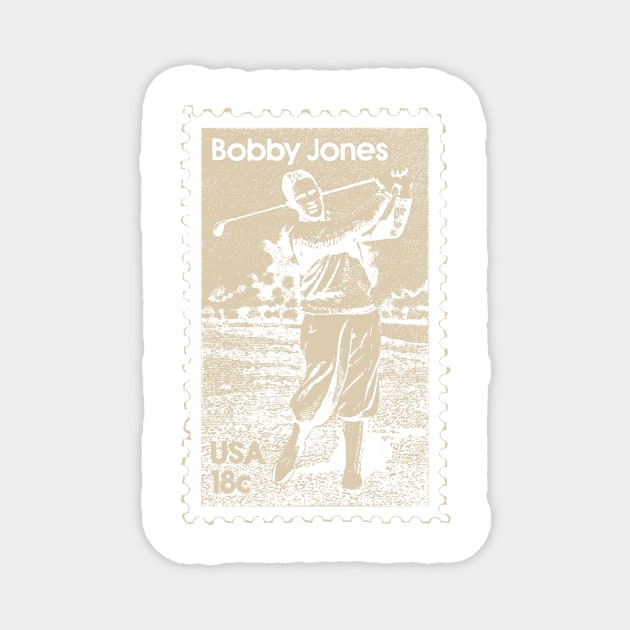 Bobby Jones Golf Stamp Magnet by claireprints