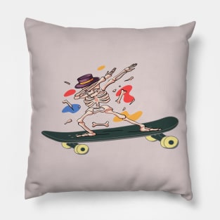 how to ride a skateboard, Skateboarding Skeletons Pillow