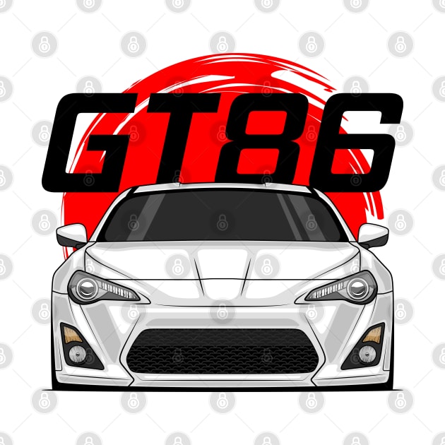 Front White GT86 MK1 Pre JDM by GoldenTuners