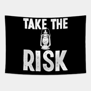 Vintage Take The Risk Inspirational And Motivational Quotes Tapestry