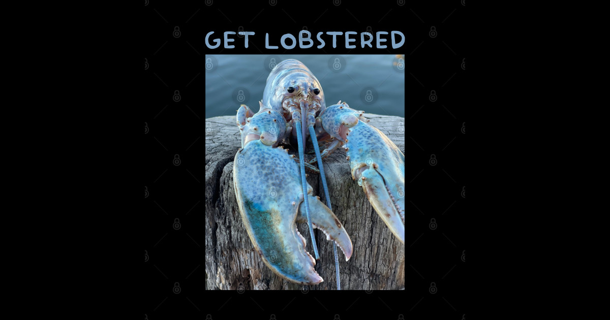 Get Lobstered Get Lobstered Sticker TeePublic