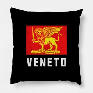 Veneto Italia / Italian Region Vintage Look Flag Pillow