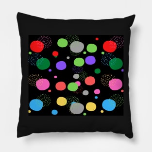 geometric figures, circles of vibrant colors Pillow