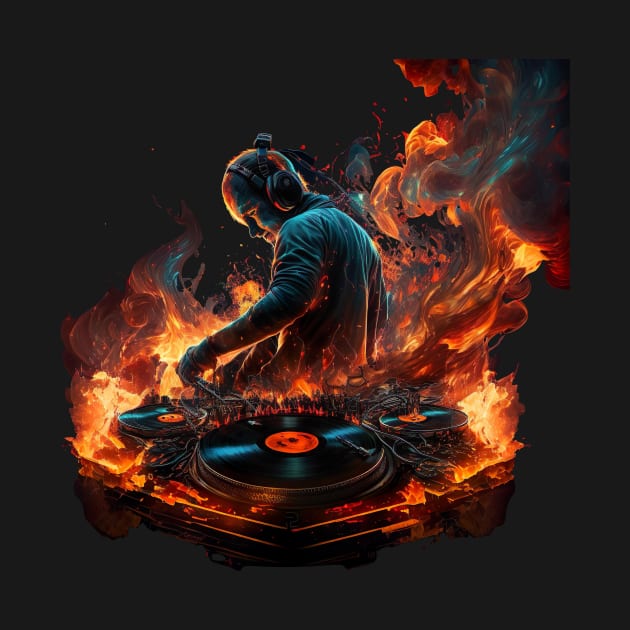 DJ on Fire by TeesandThingsbyMystrogal