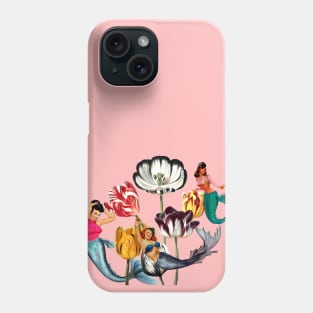 Mermaid Floral with moon Phone Case