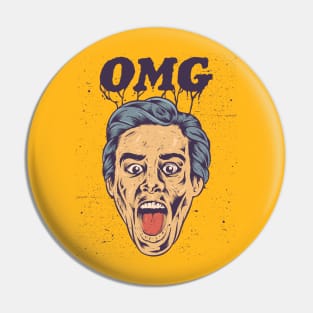 The Man Screaming OMG Pin