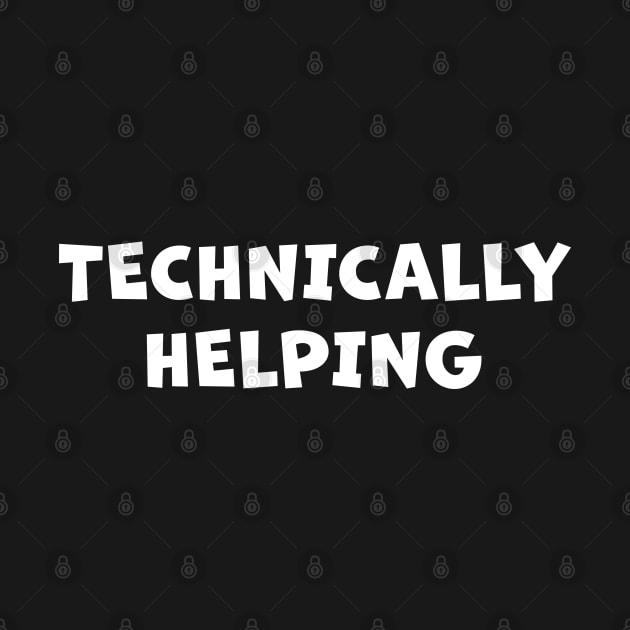 Technically Helping (in white) by Phil Tessier