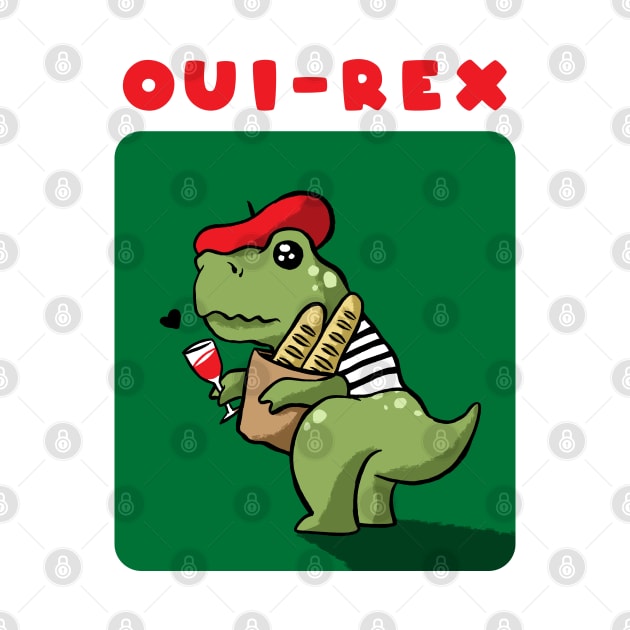 French Dinosaur (Oui Rex) by popcornpunk