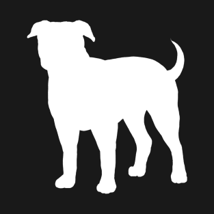 White American Bulldog Silhouette T-Shirt