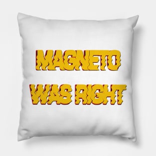 Magneto was right Pillow