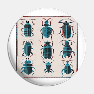 Halftone Bugs Pin