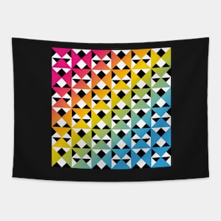 Rainbow Triangle Pattern v4 Tapestry