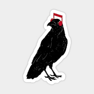 Music Crow Magnet