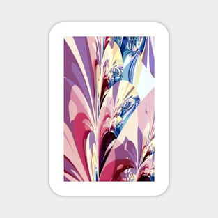 Abstract Floral Design Magnet