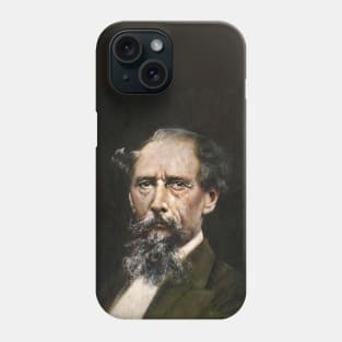 Charles Dickens Portrait Phone Case