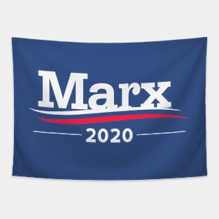 Marx 2020 (White Text Variant) Tapestry