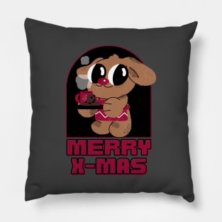 CHIRSTMAS BEAR WITH COCOA Pillow