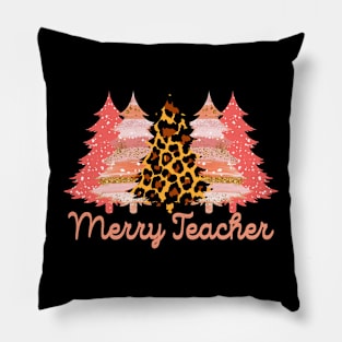 christmas presents for teachers leopard tree print Pillow