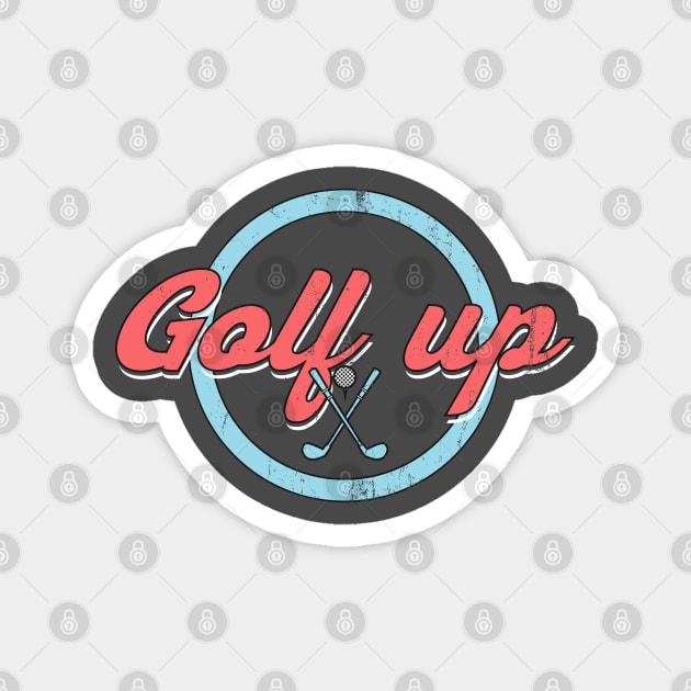 golf up retro Magnet by osvaldoport76