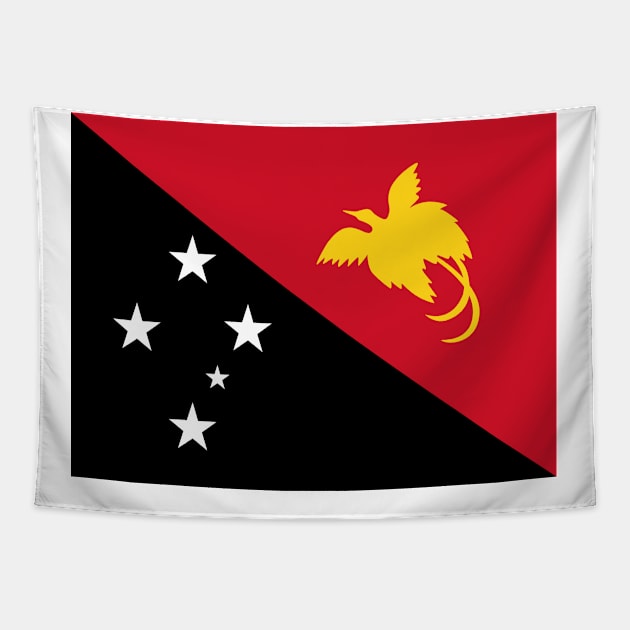 Flag of Papaua New Guinea Tapestry by COUNTRY FLAGS