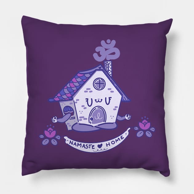 Namaste Home Pillow by Fluffymafi