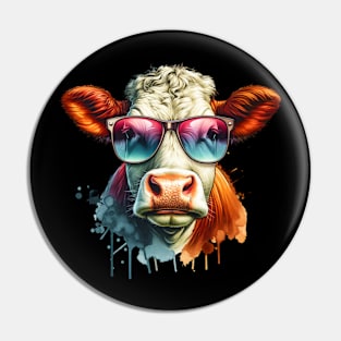 Hereford Cow Pin