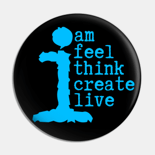 Human Am I Life Instructions Pin