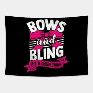 Bows And Bling It's A Cheer Thing Cheerleader Gift Tapestry