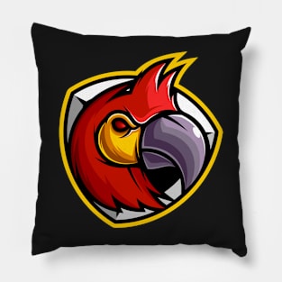 Parrot character design mascot Pillow