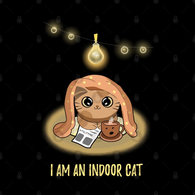 I am an indoor cat - Introvert cat - Indoorsy by Saishaadesigns