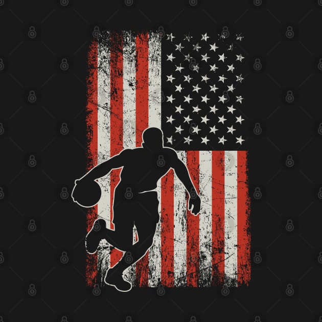 USA Flag Basketball Player by ryanjaycruz