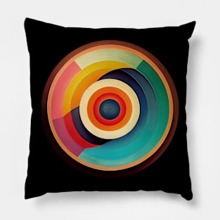 Painted Concentric Circles Pillow