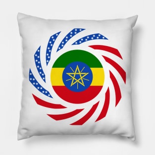 Ethiopian American Multinational Patriot Flag Pillow