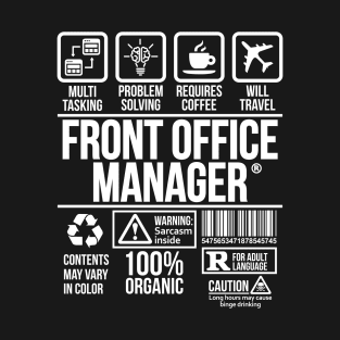 Front office manager T-shirt | Job Profession | #DW T-Shirt