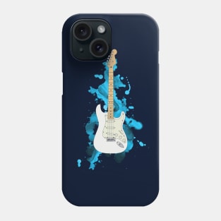 S-Style Electric Guitar Polar White Color Phone Case