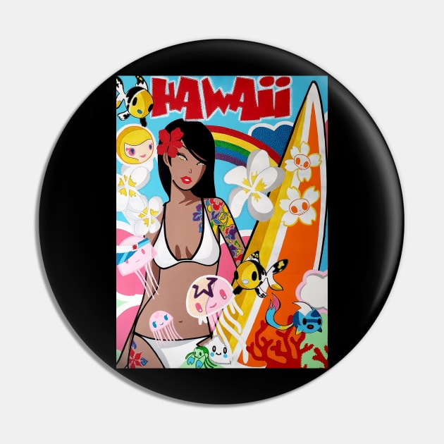 Hawaiian bikini girl fantasy painting Pin by Coreoceanart