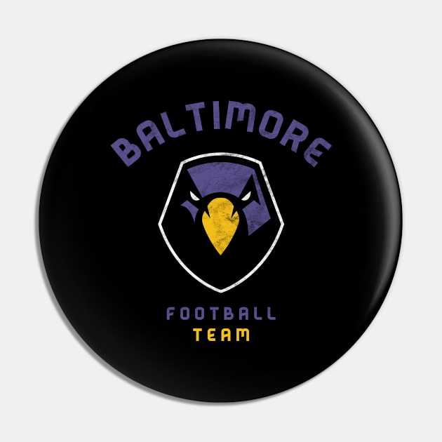 Modern Baltimore Ravens Super bowl Run - Logo Redesign Pin by BooTeeQue