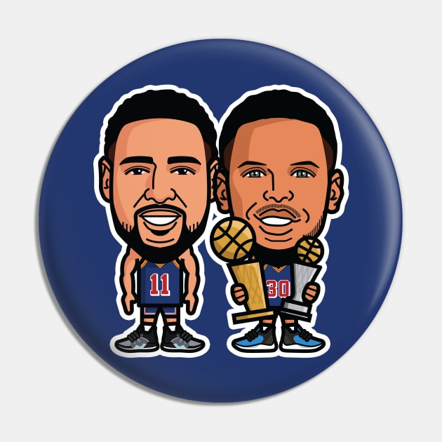 Splash Brothers Pin by TomMillerART