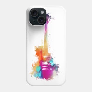 Funky guitar #guitar #music art Phone Case