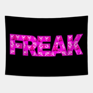 Freak x Jason Voorhees Pink Hero Design | Freak Mask Shutdown by Tyler Tilley (tiger picasso) Tapestry