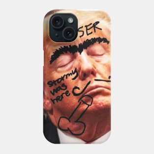 Trump sleeping in court Phone Case