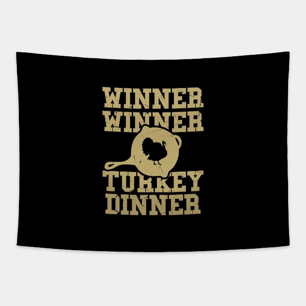 Winner Winner Turkey Dinner - Thanksgiving Tapestry by HANASUISI