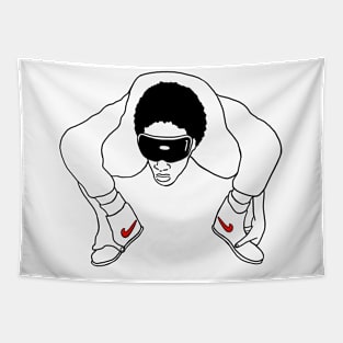 Breakdance crab stance Tapestry