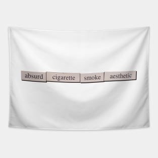 Absurd cigarette smoke aesthetic - refrigerator magnets Tapestry