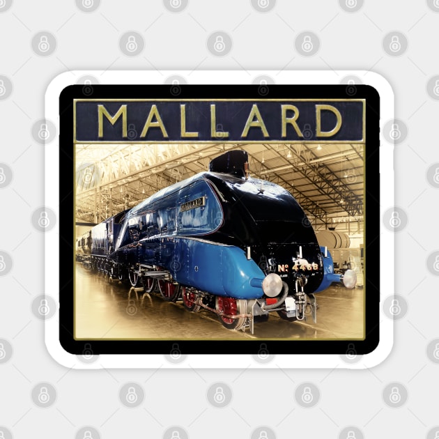 LNER A4 Mallard and Nameplate Magnet by SteveHClark