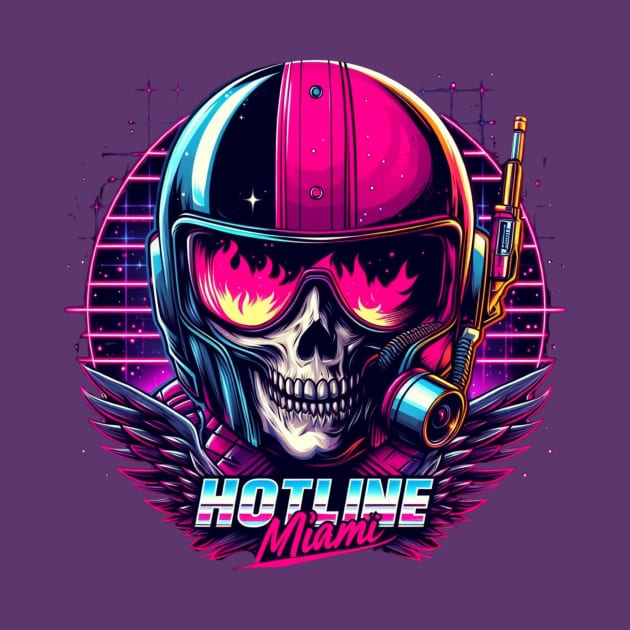 Logo Hotline Miami Biker-For pixel games lovers by CachoPlayer