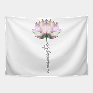 Namaste Lotus Yoga gift Tapestry